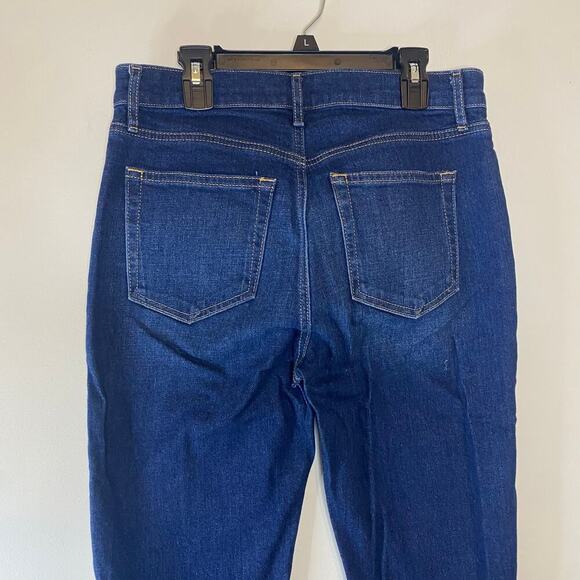 Loft Bootcut Midrise Classic Denim Dark Blue Jeans Size 2 Western Country - Picture 7 of 12